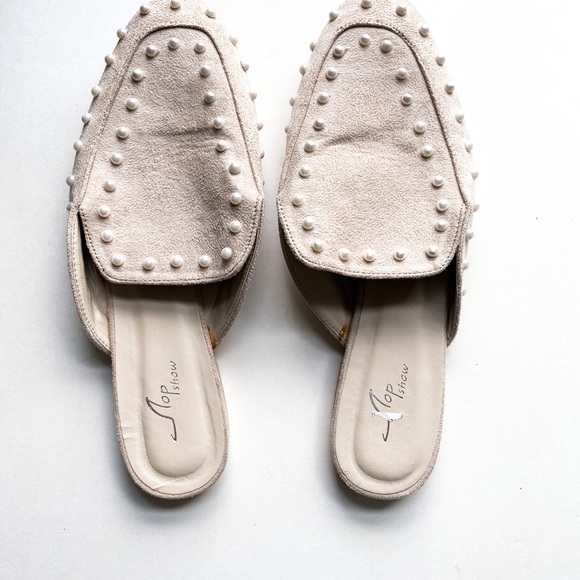 Topshop Pearl Cream  Flat Loafers size 9 - Picture 2 of 5